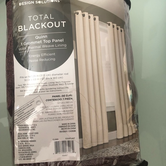 Quinn 63-Inch Grommet Top 100% Blackout - Picture 3 of 6